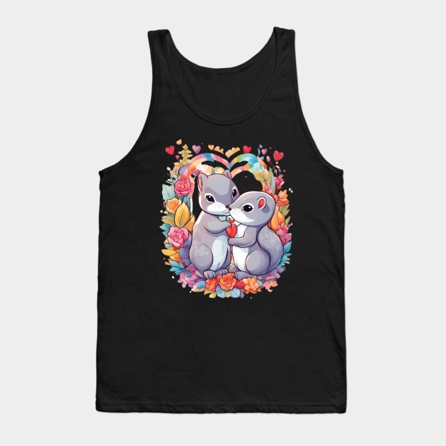 Best friends Forever Squirrel Tank Top by animegirlnft